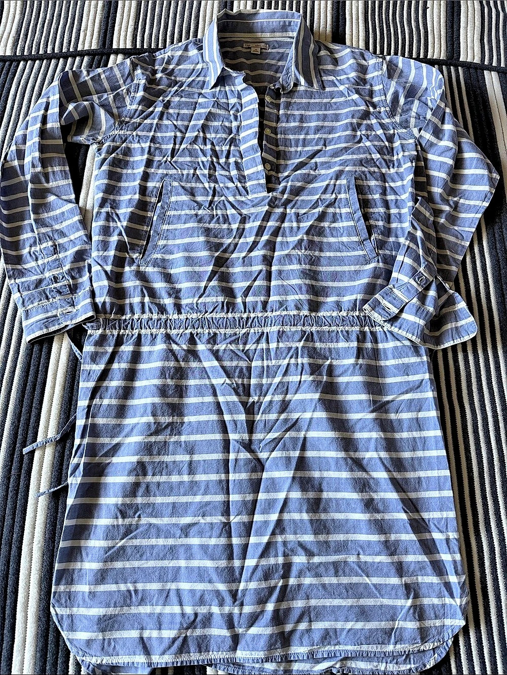 Gap Striped Mini Dress Blue & White XS